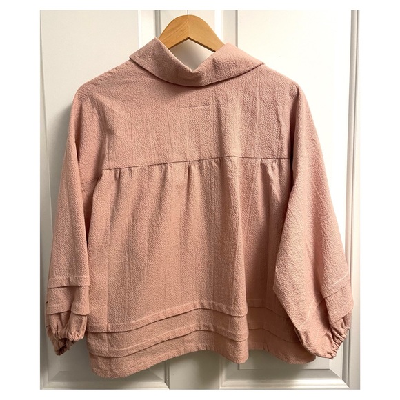 The Make Shed Orchard Top in Rose Collared Blouse Sustainable Brand - Picture 2 of 10